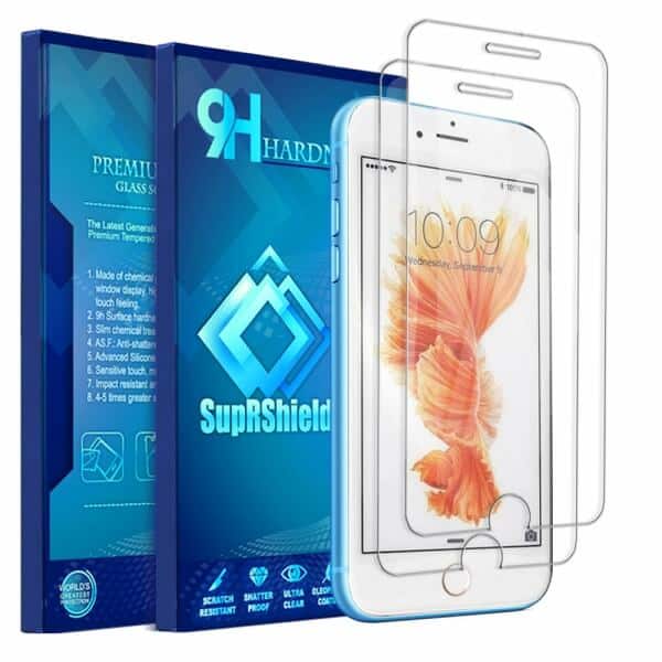 (2 Pack ) Apple iPhone 6 Plus 6s Plus SupRShield Tempered LCD Glass Screen Protector Film Guard (2 Pack ) Apple iPhone 6 Plus 6s Plus SupRShield Tempered LCD Glass Screen Protector Film Guard